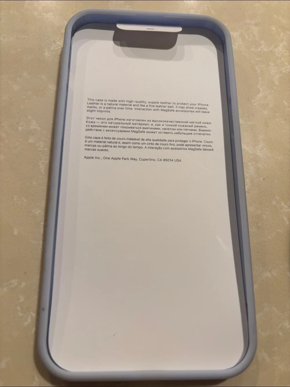 Periwinkle Blue Clear MagSafe iPhone Case Integrated Camera Lens Protection